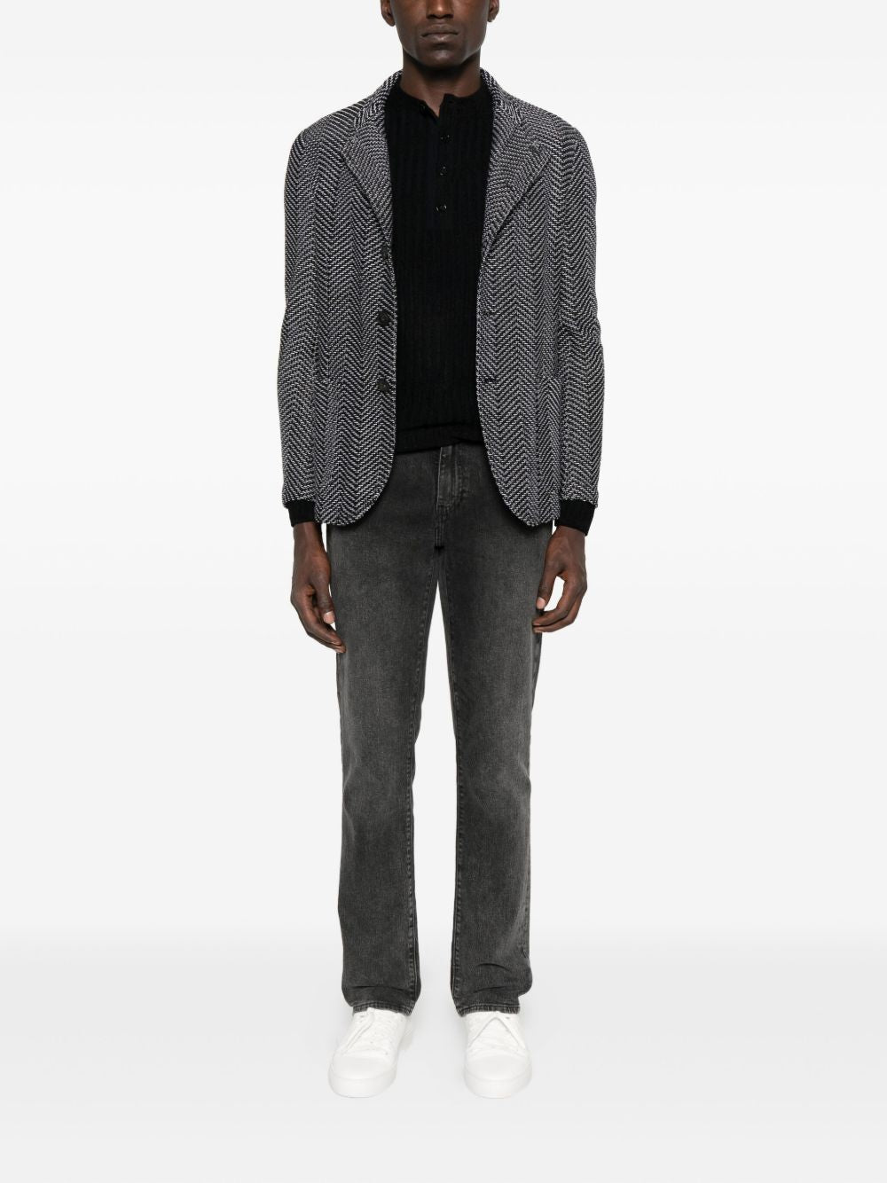 Emporio Armani Zigzag-pattern jacket Emporio Armani 