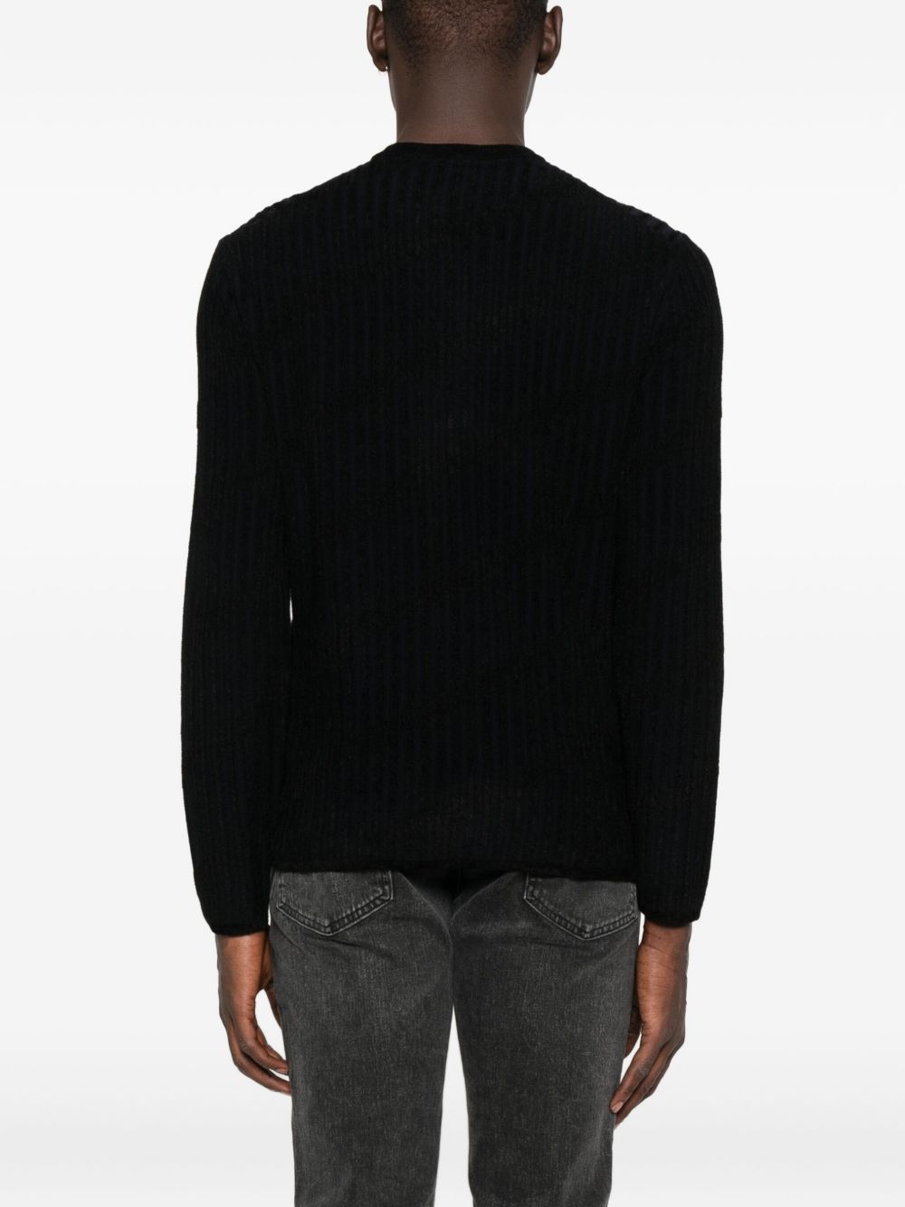 Emporio Armani Henley ribbed sweater Emporio Armani 