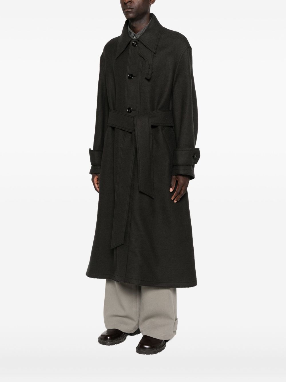 Ami Paris Coats Grey Ami Paris