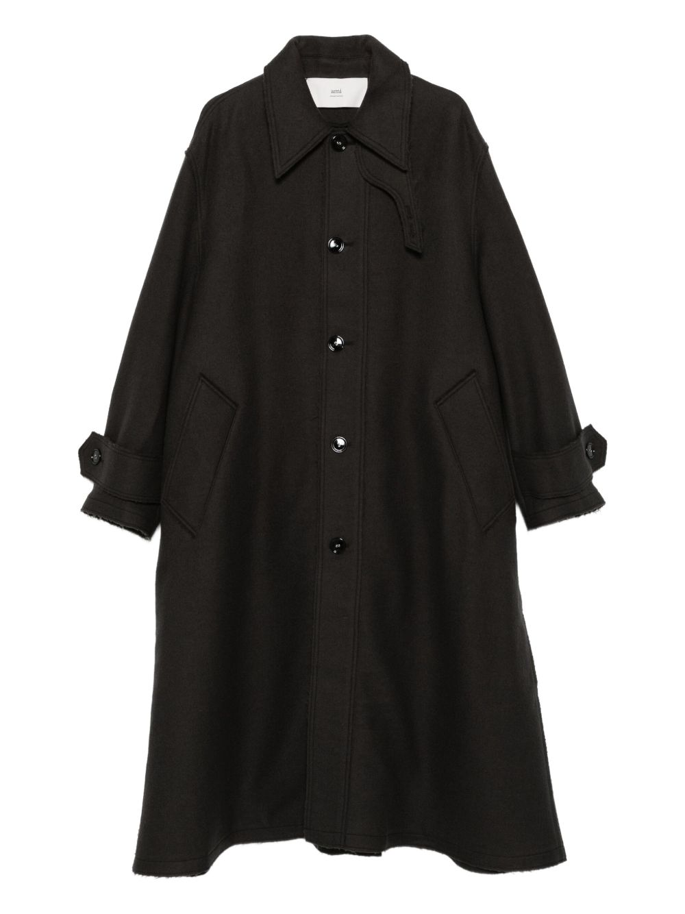 Ami Paris Coats Grey Ami Paris
