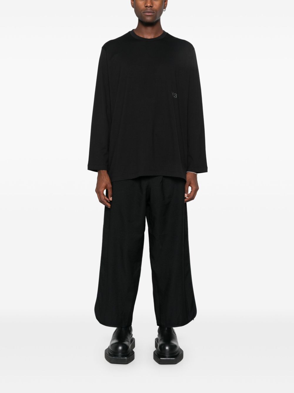 Y-3 T-shirts and Polos Black Y-3 