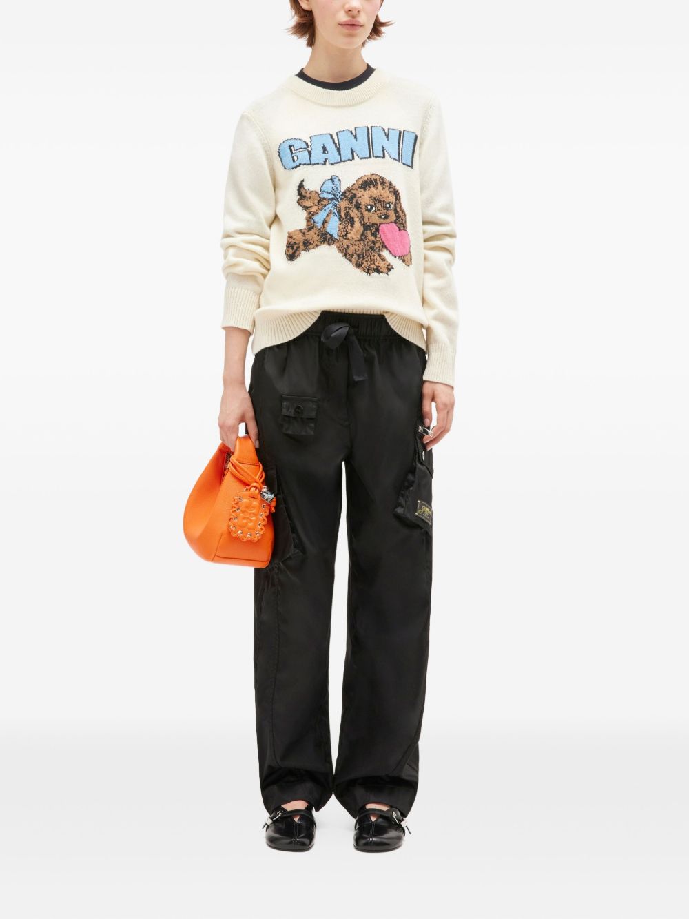 GANNI Sweaters Beige Ganni
