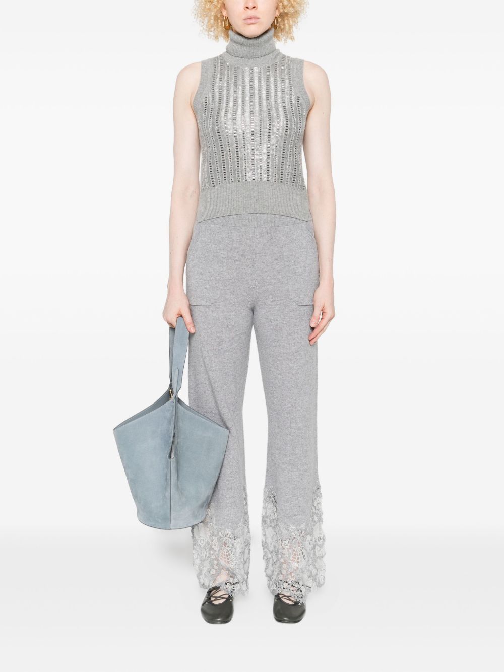 Ermanno Scervino Top Grey Ermanno Scervino