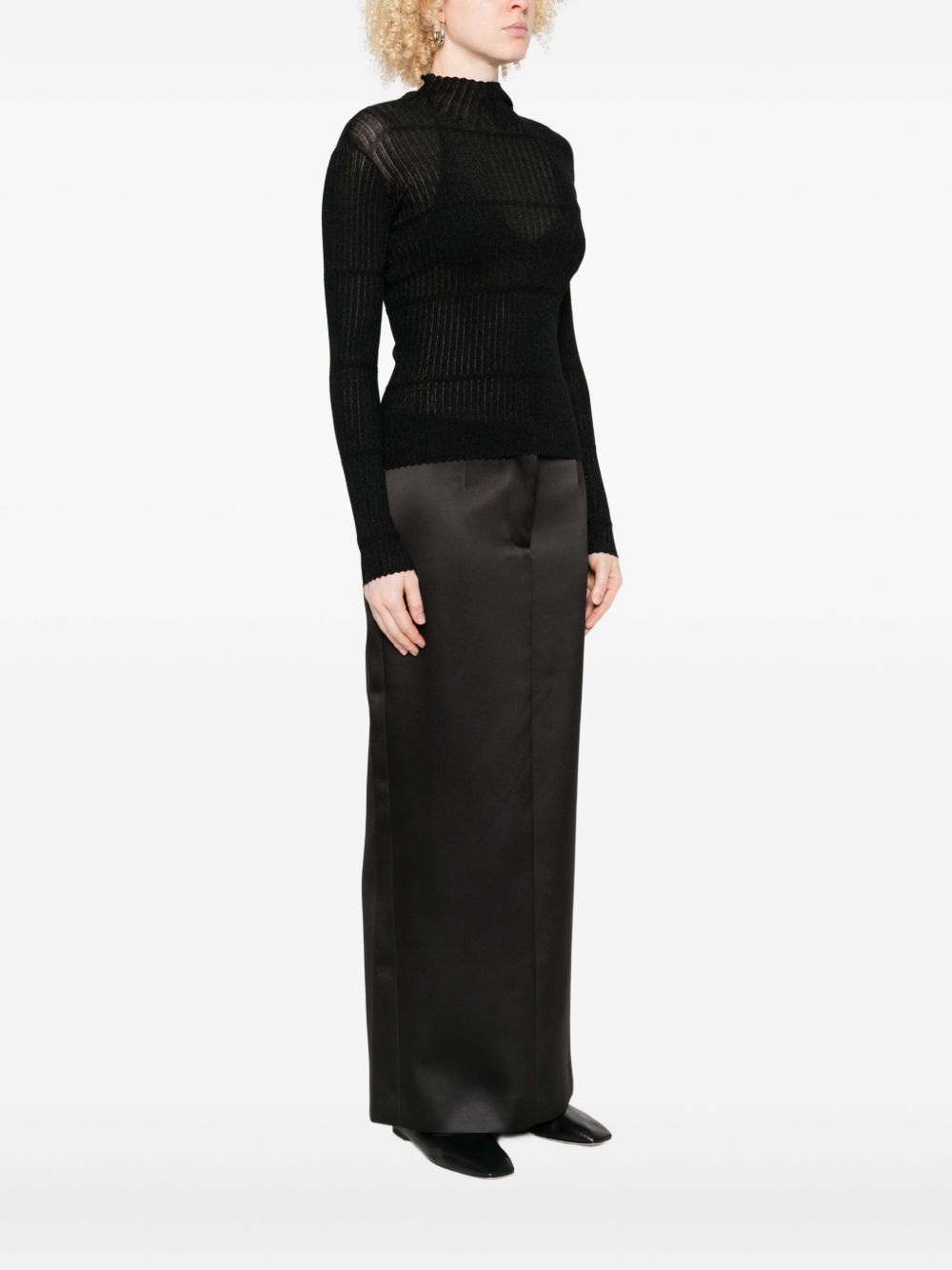 Emporio Armani Rib-knit high-neck sweater Emporio Armani