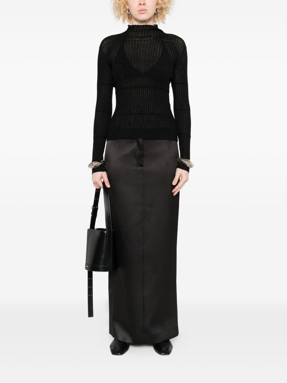 Emporio Armani Rib-knit high-neck sweater Emporio Armani