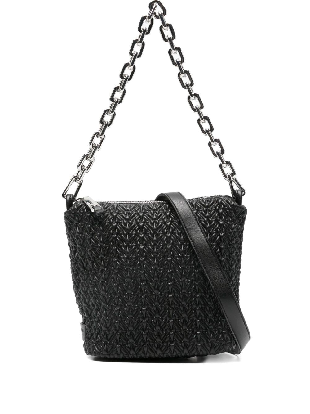 Emporio Armani Small Hobo Bag in Embossed Leather Emporio Armani 