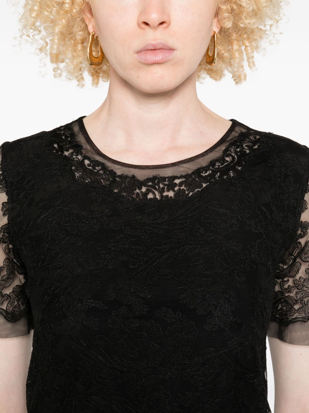 Ermanno Scervino Lace short-sleeve dress Ermanno Scervino 