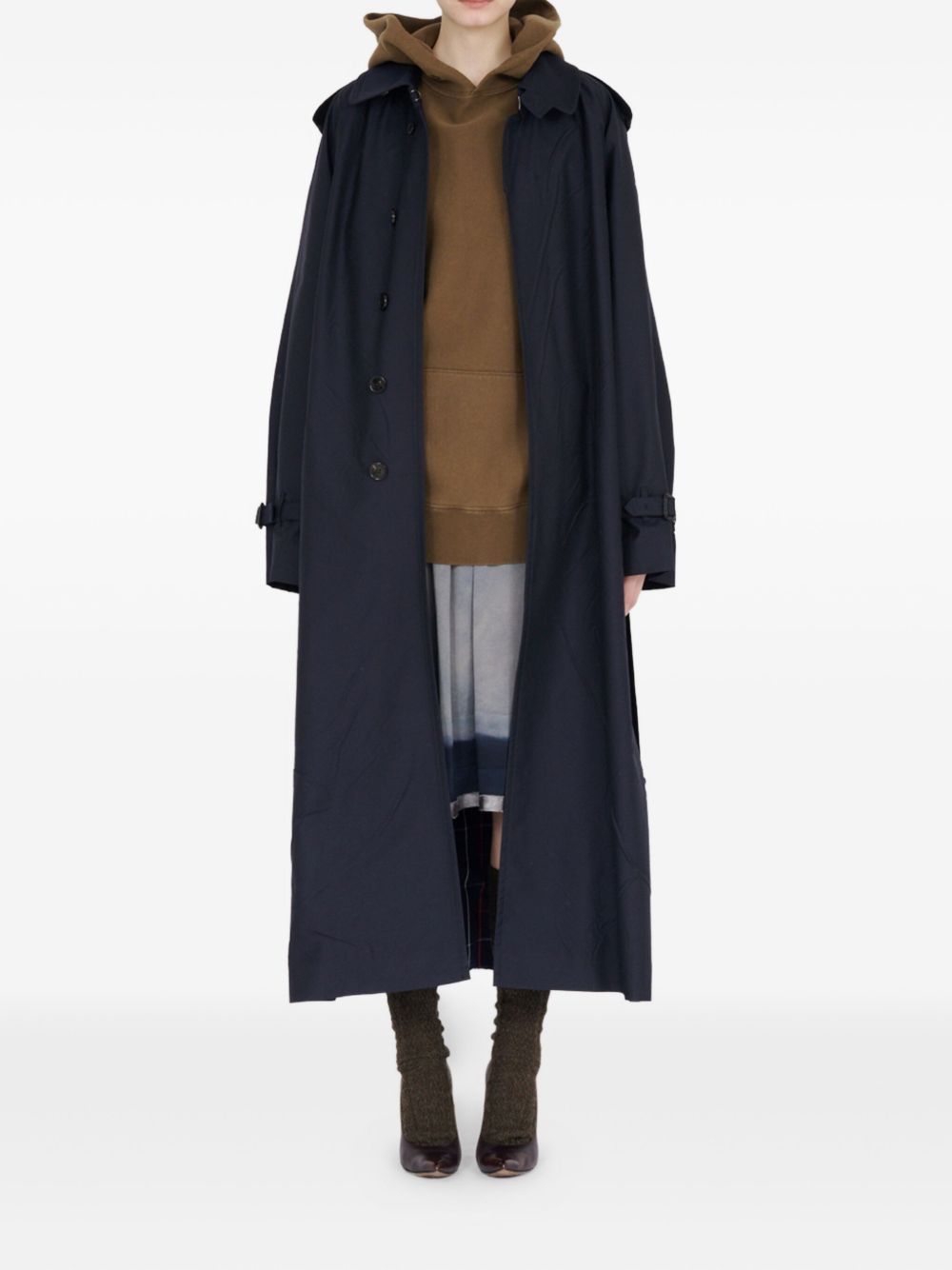 Maison Margiela Coats Blue Maison Margiela