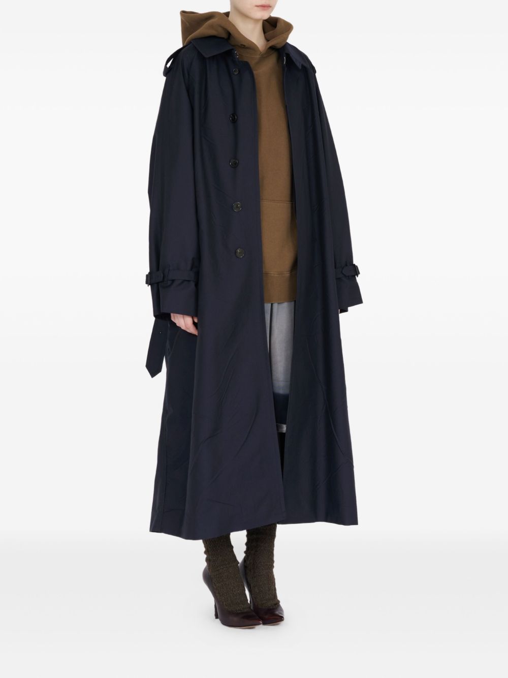 Maison Margiela Coats Blue Maison Margiela