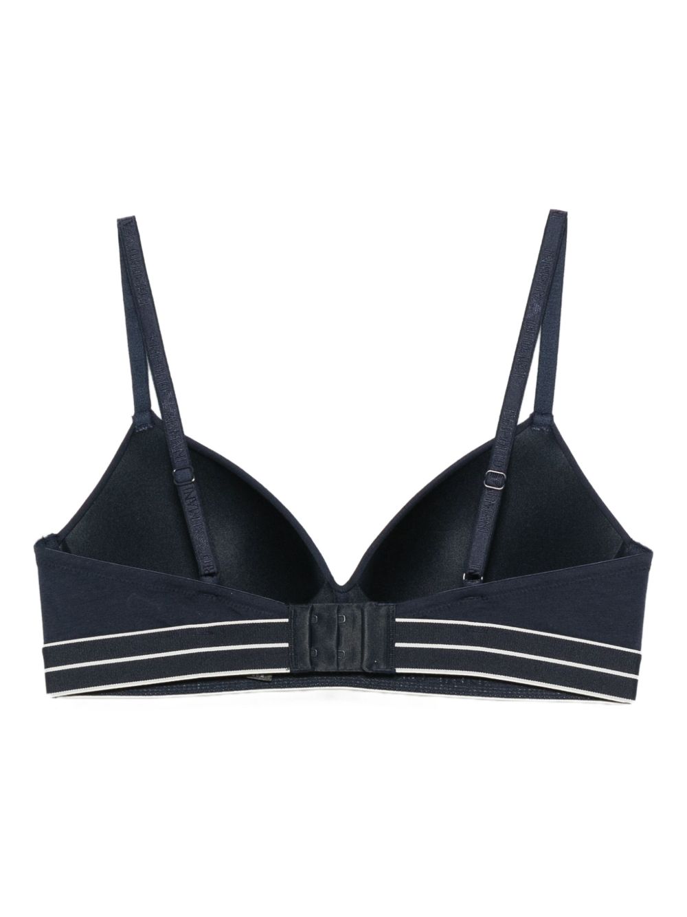 Emporio Armani ASV organic-cotton, padded triangle bra with logo underband Emporio Armani 