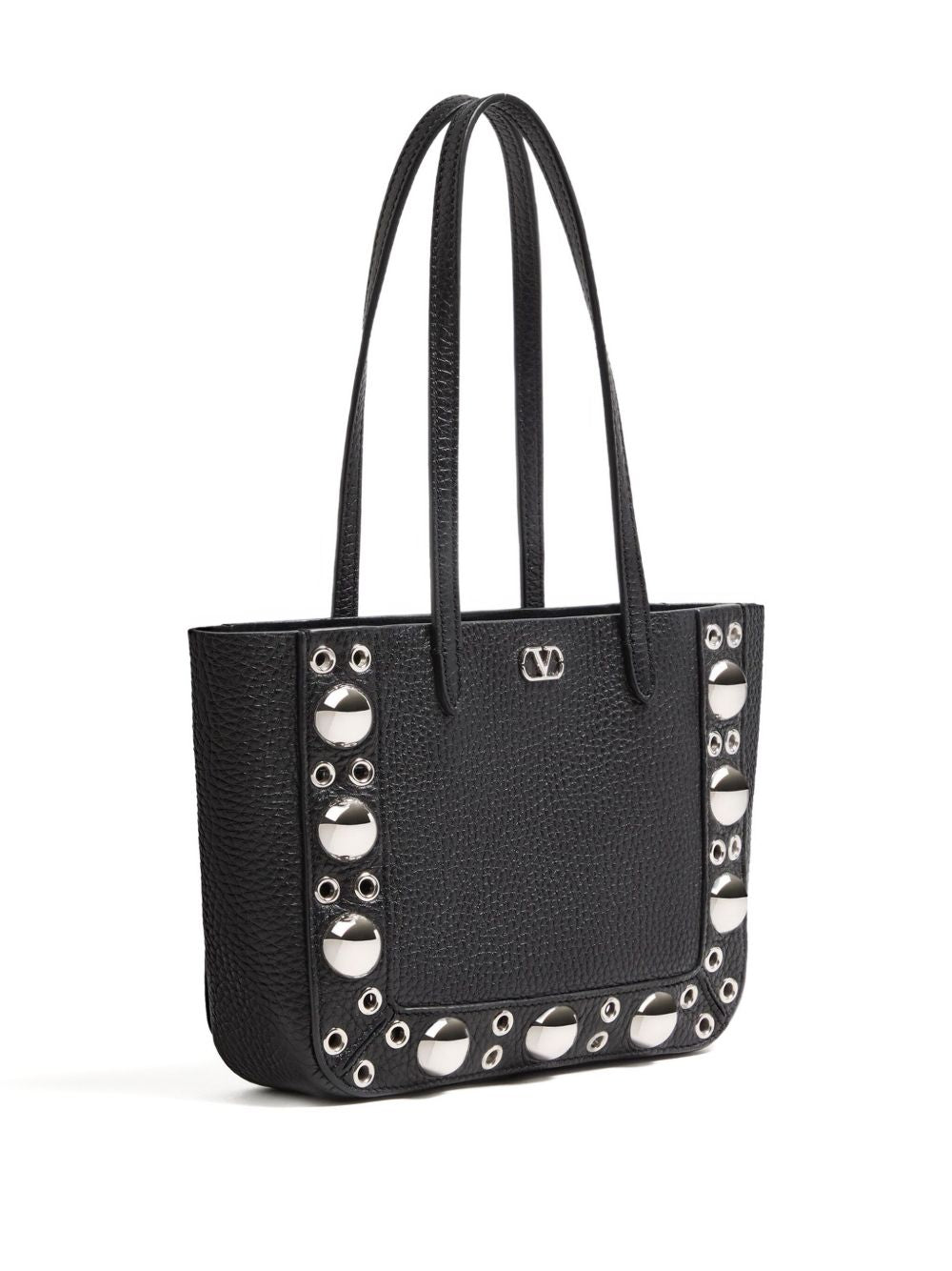 Valentino Garavani Nellcôte Mini Shopping Bag in Grainy Calfskin
