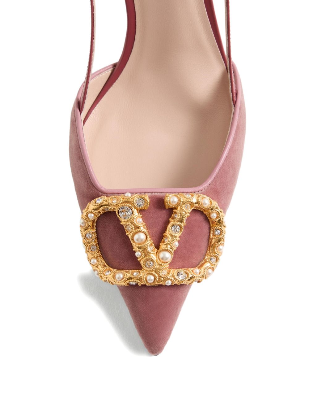 Valentino Garavani 80mm VLogo Signature embellished pumps Valentino Garavani 