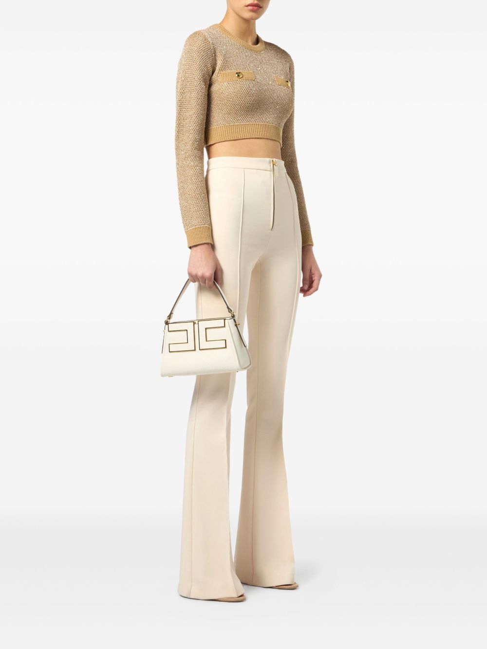 Elisabetta Franchi Sweaters Beige Elisabetta Franchi