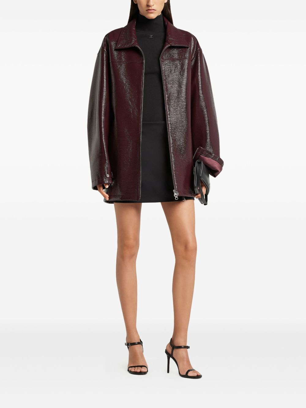 Courreges Coats Bordeaux Courreges