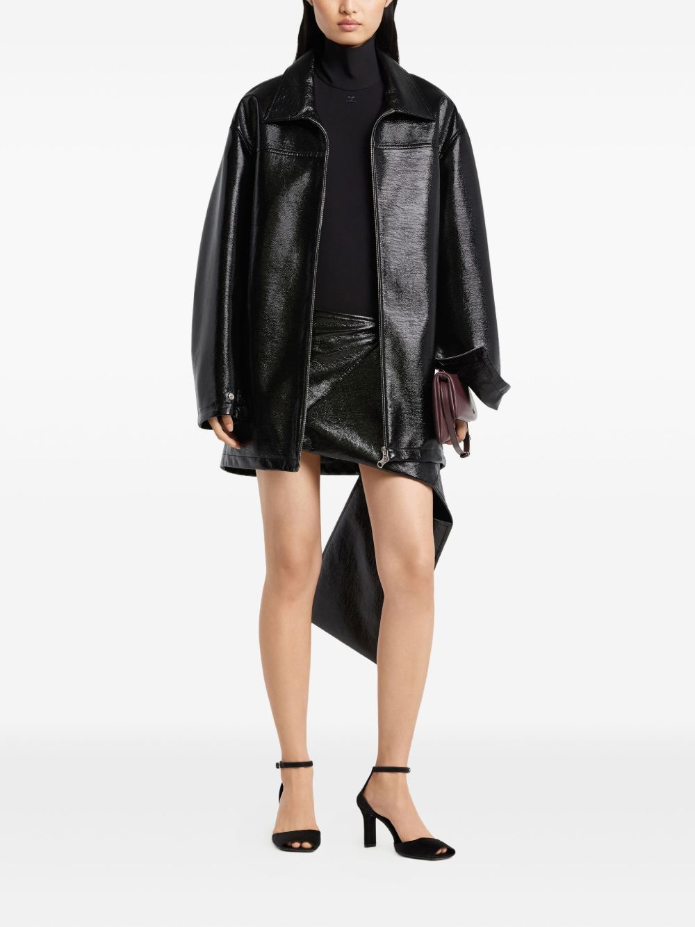 Courreges Coats Black Courreges 