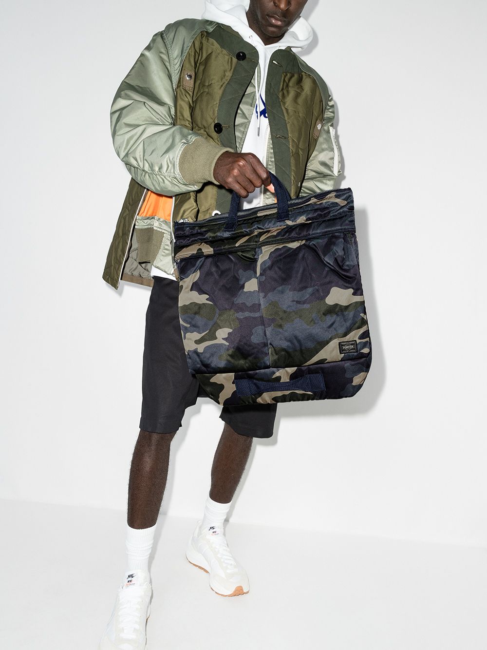 Porter Helmet camouflage tote bag Porter