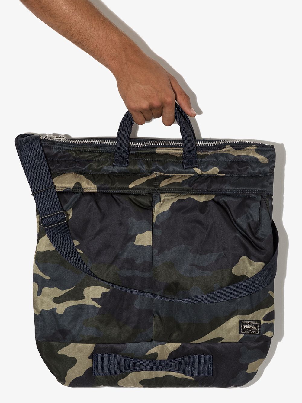 Porter Helmet camouflage tote bag Porter