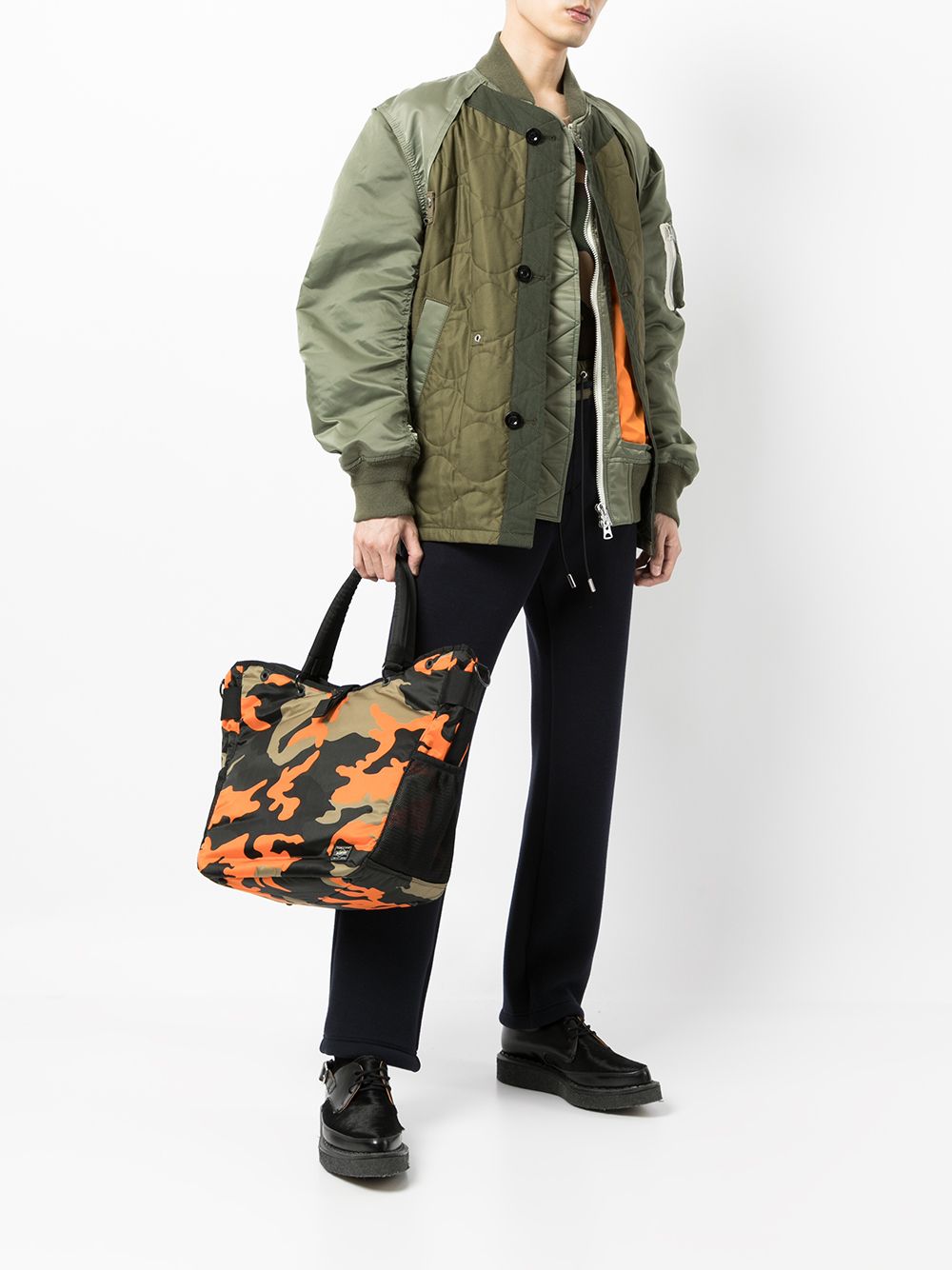 Porter Camouflage large tote bag Porter