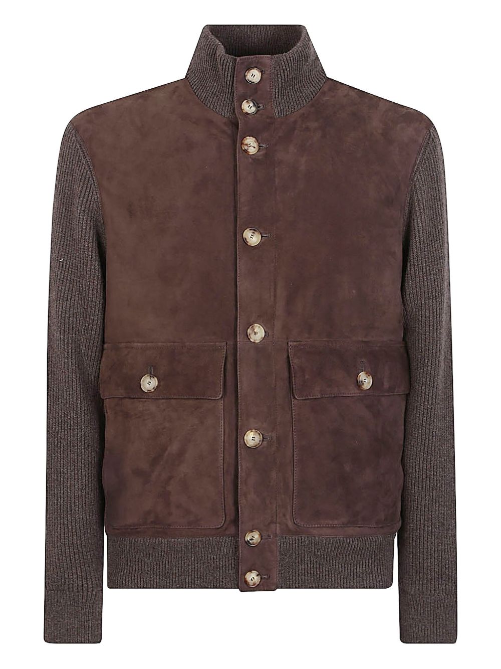 Brunello Cucinelli Suede and cashmere blouson jacket Brunello Cucinelli 