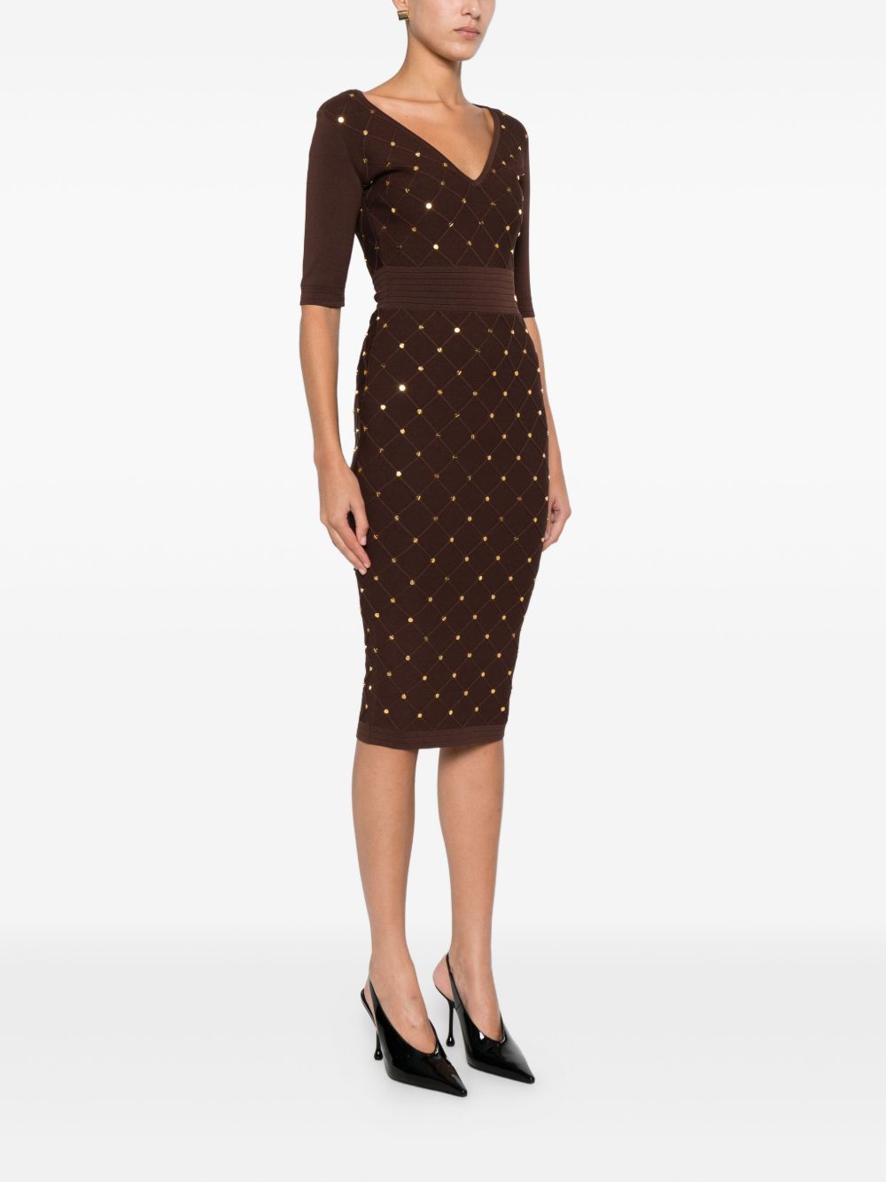Elisabetta Franchi Dresses Bordeaux Elisabetta Franchi