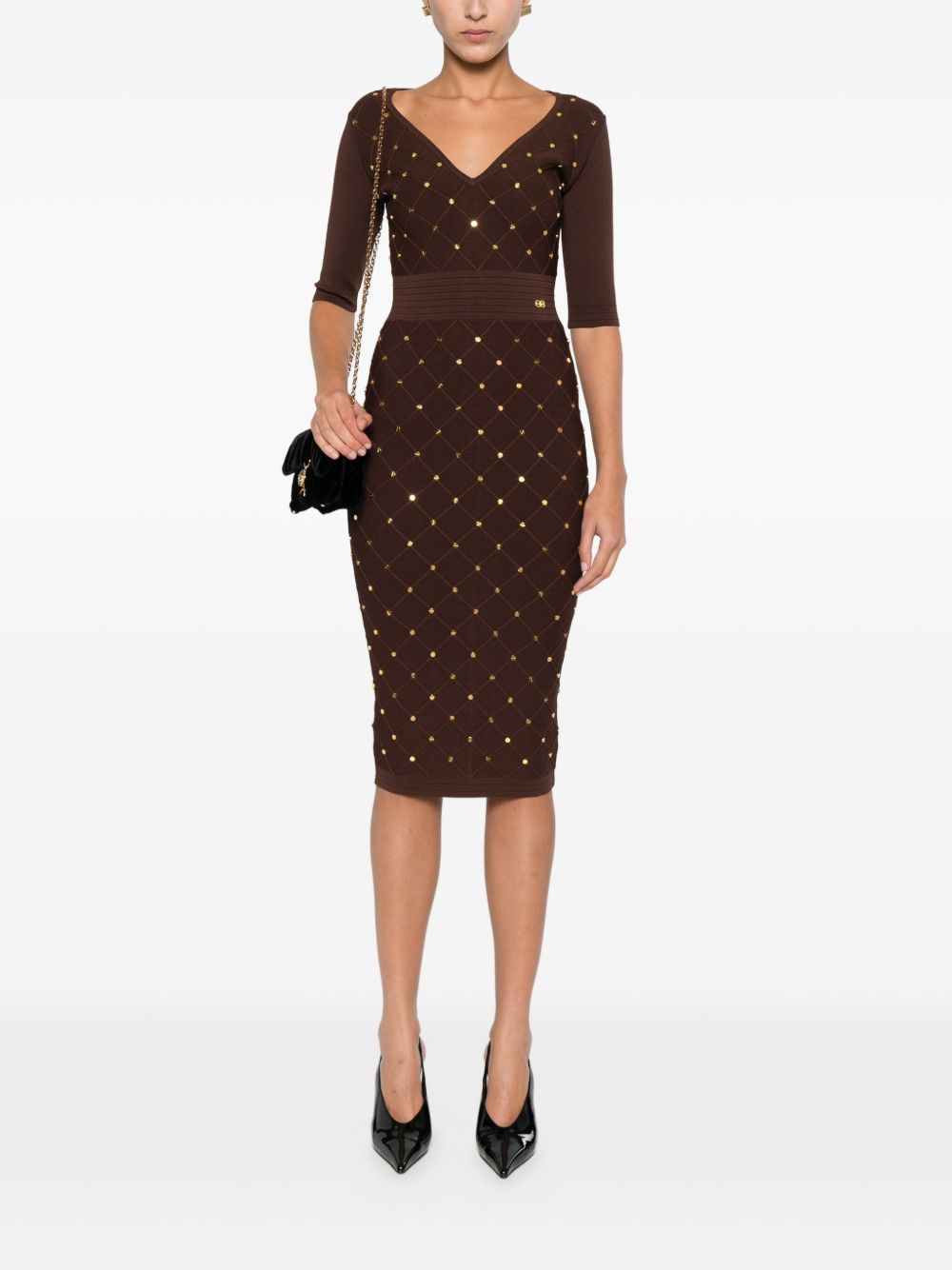 Elisabetta Franchi Dresses Bordeaux Elisabetta Franchi