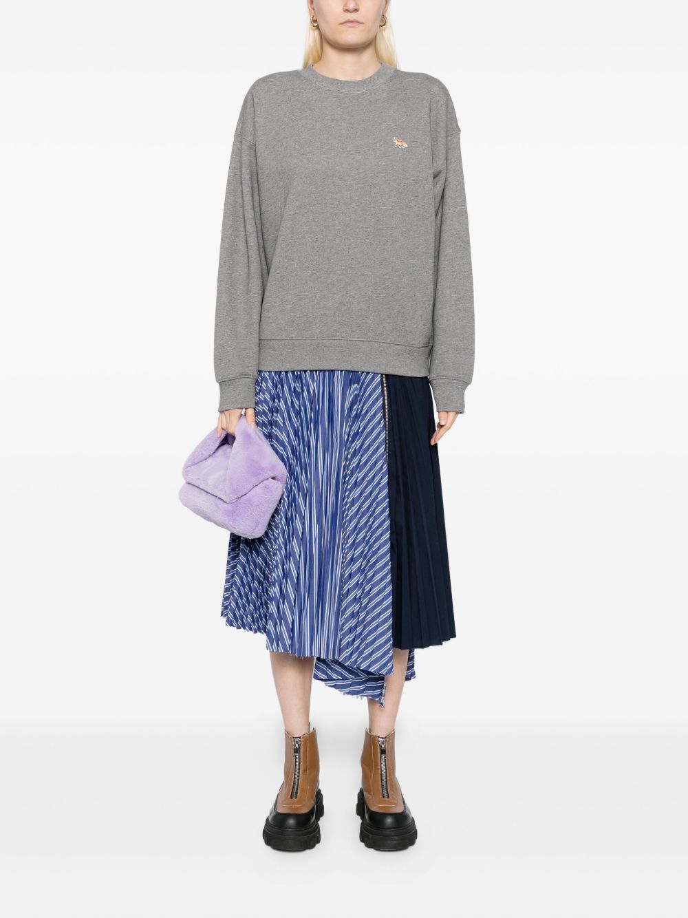 Maison Kitsuné MAISON KITSUNE' Sweaters Grey Maison Kitsuné
