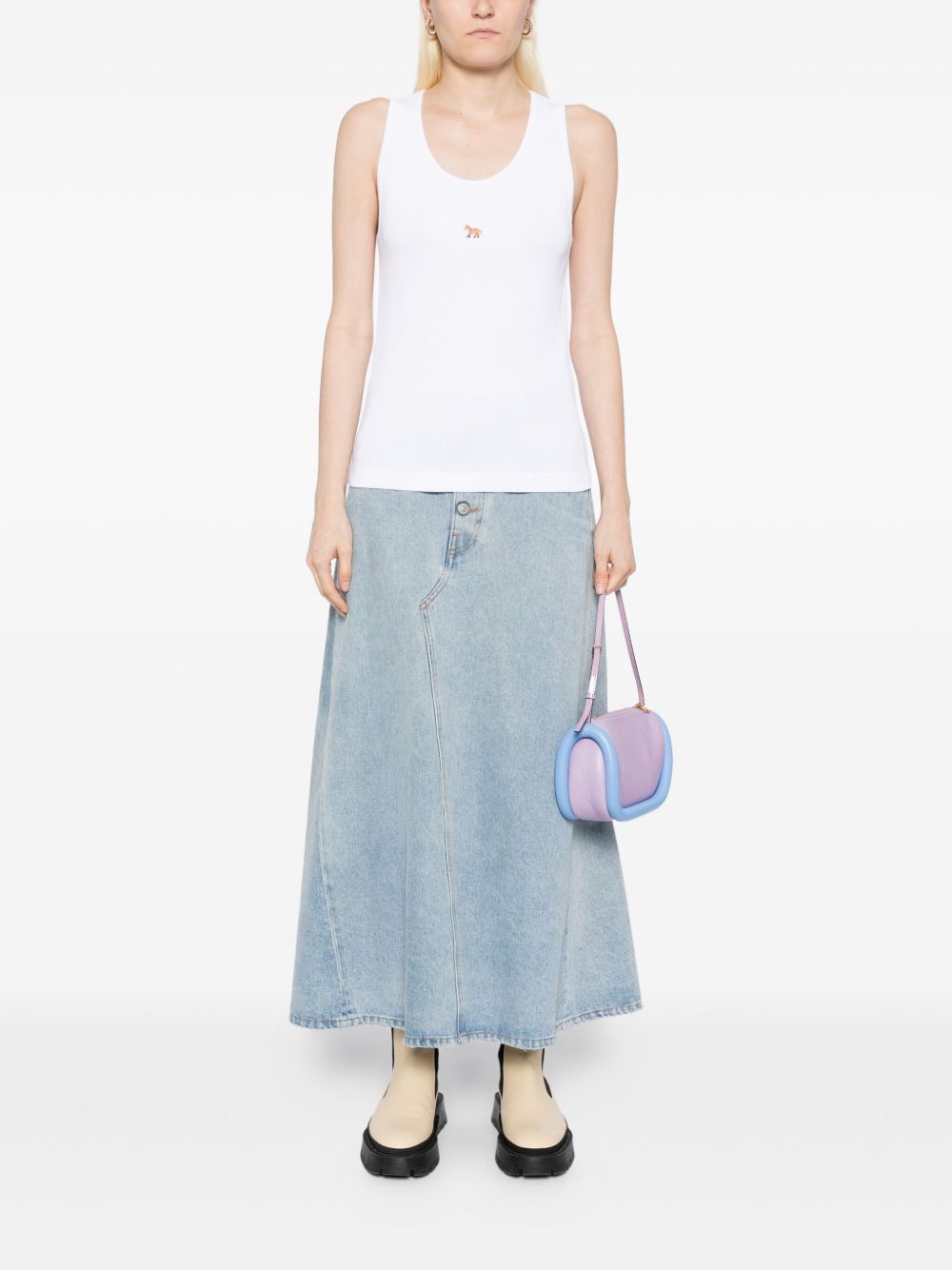 Maison Kitsuné MAISON KITSUNE' Top White Maison Kitsuné