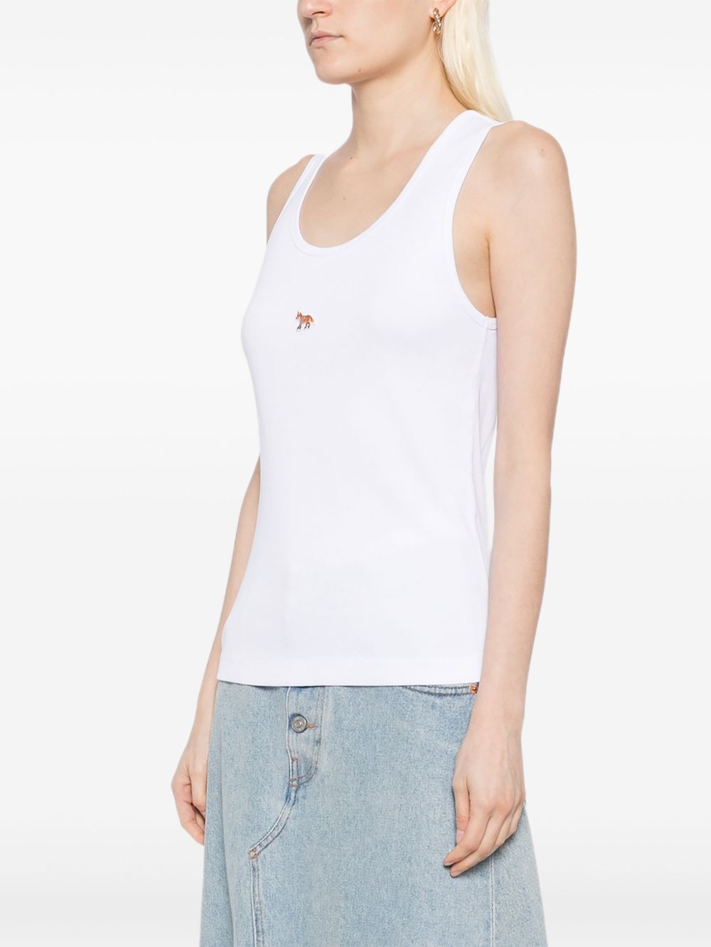 Maison Kitsuné MAISON KITSUNE' Top White Maison Kitsuné