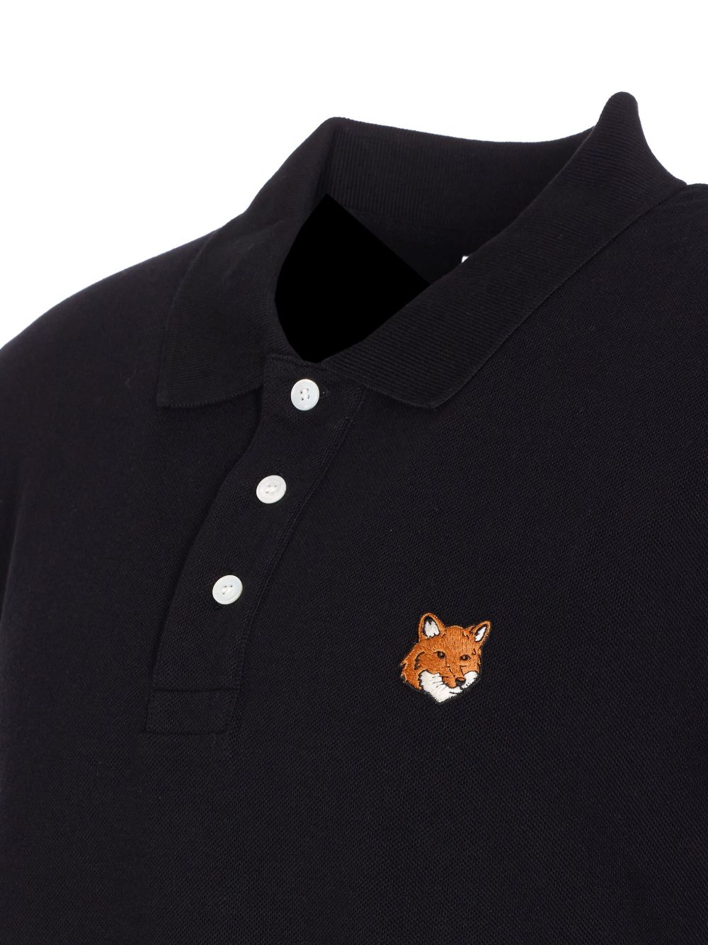 Maison Kitsuné Fox-patch polo shirt Maison Kitsuné 