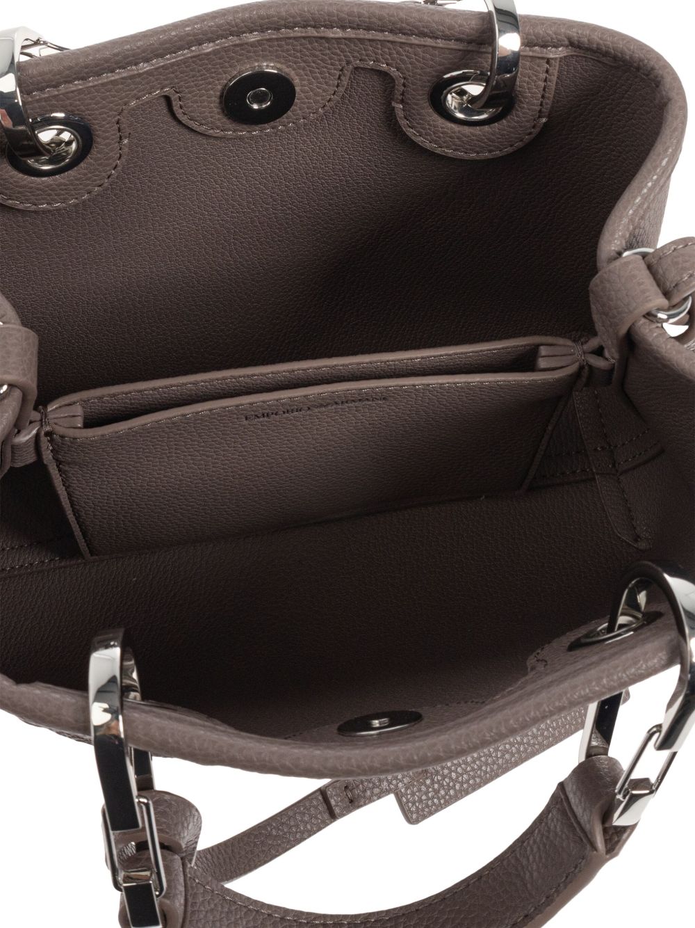 Emporio Armani Small logo-plaque top-handle tote bag Emporio Armani 