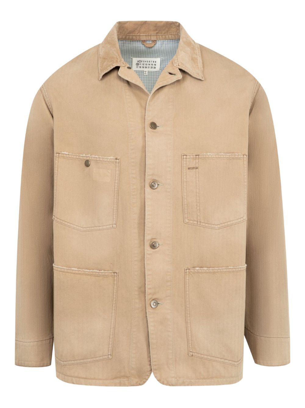 Maison Margiela Herringbone-weave shirt jacket Maison Margiela 