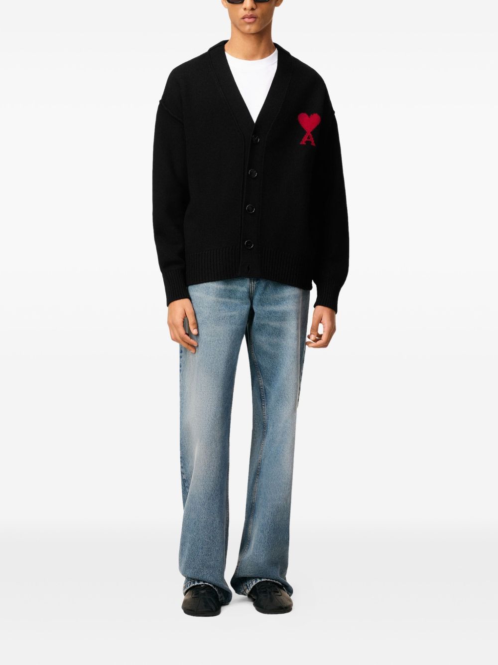 Ami Paris Sweaters Black Ami Paris