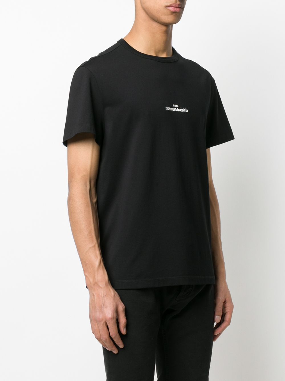 Maison Margiela Distorted-logo cotton T-shirt Maison Margiela 