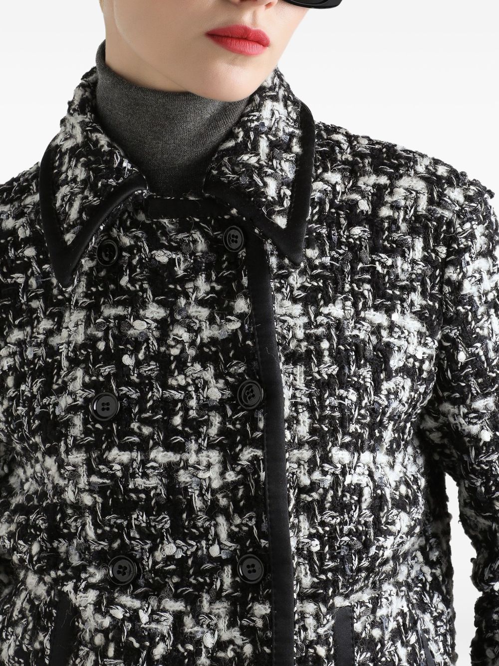 Dolce & Gabbana Double-breasted jacket in wool blend check Dolce & Gabbana 