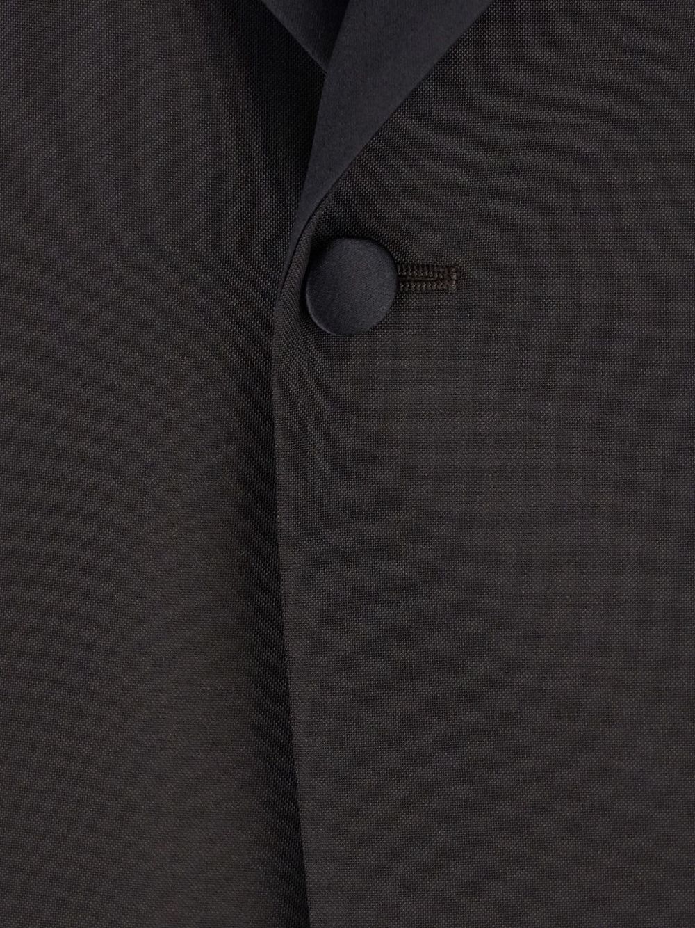 Emporio Armani Single-breasted jacket in fresh combed virgin wool with satin shawl lapels Emporio Armani
