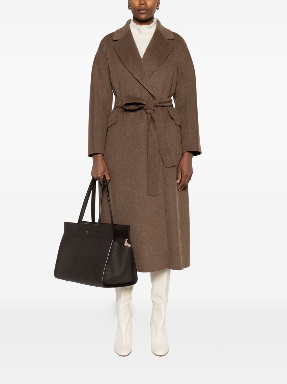 S Max Mara Coats Brown S Max Mara