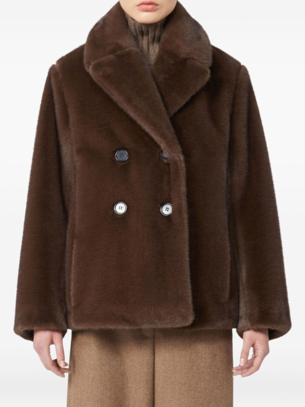 S Max Mara Coats Brown S Max Mara