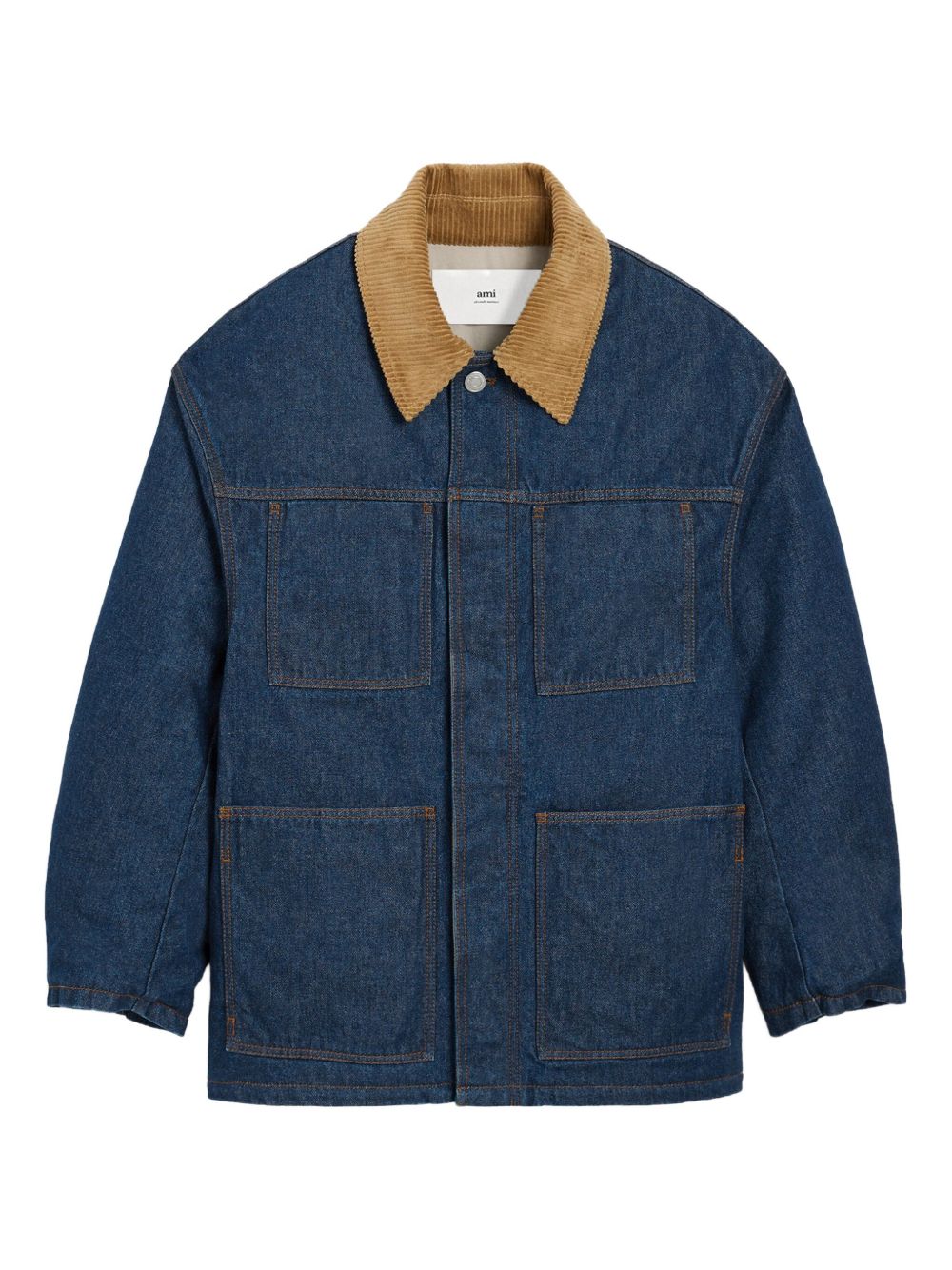 Ami Paris Coats Blue Ami Paris