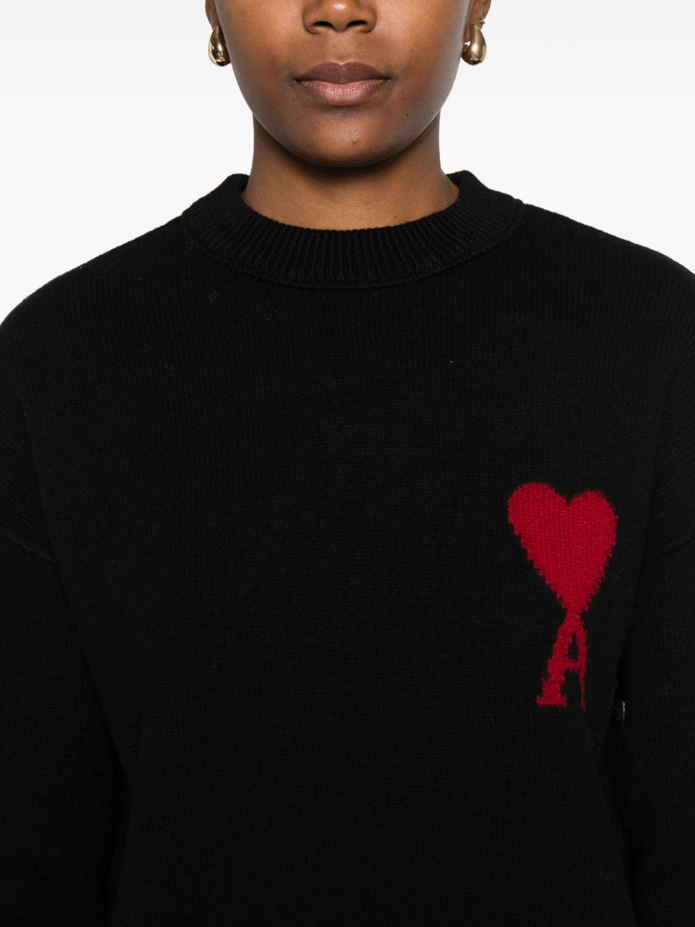 Ami Paris Sweaters Black Ami Paris 