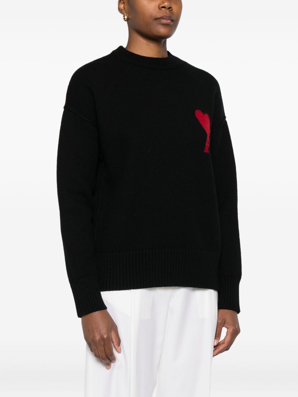 Ami Paris Sweaters Black Ami Paris 