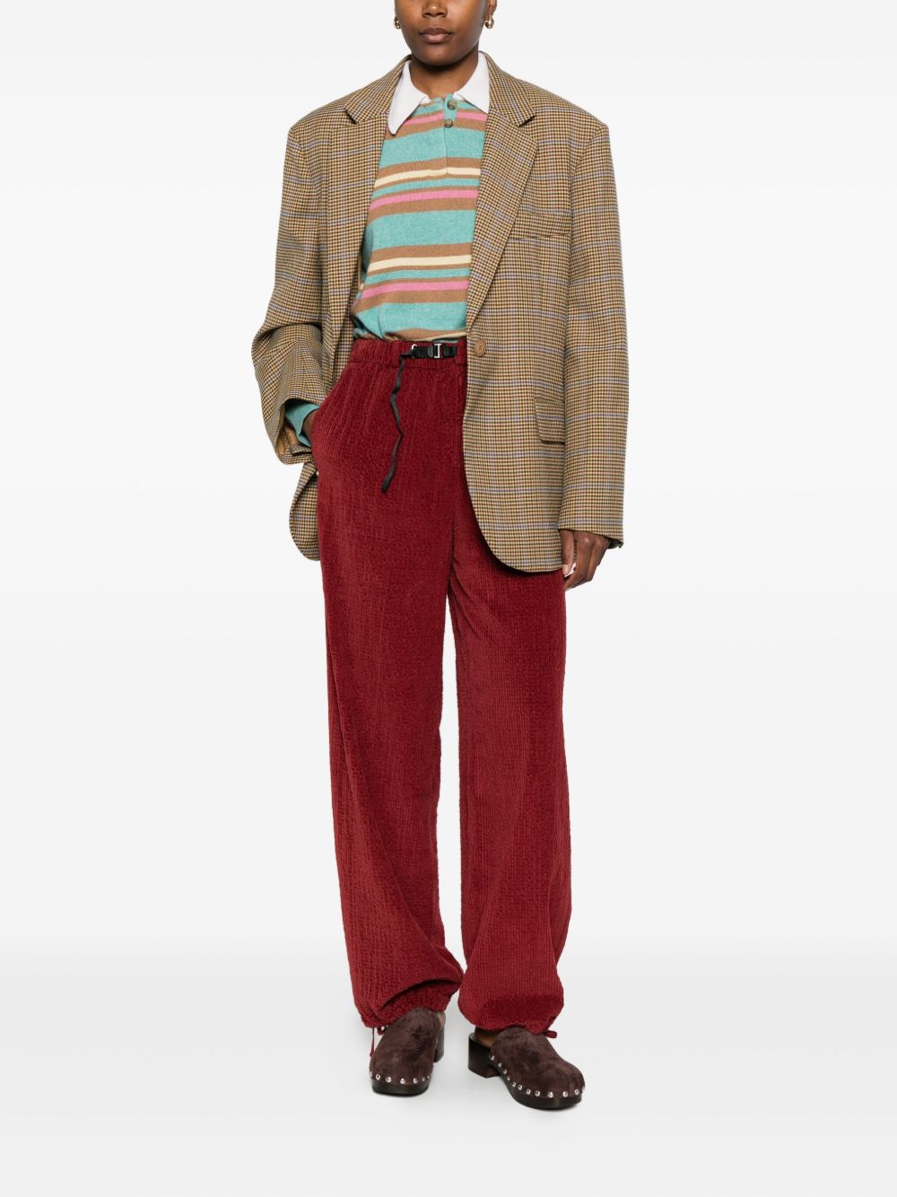 WHITE SAND Trousers Bordeaux White Sand