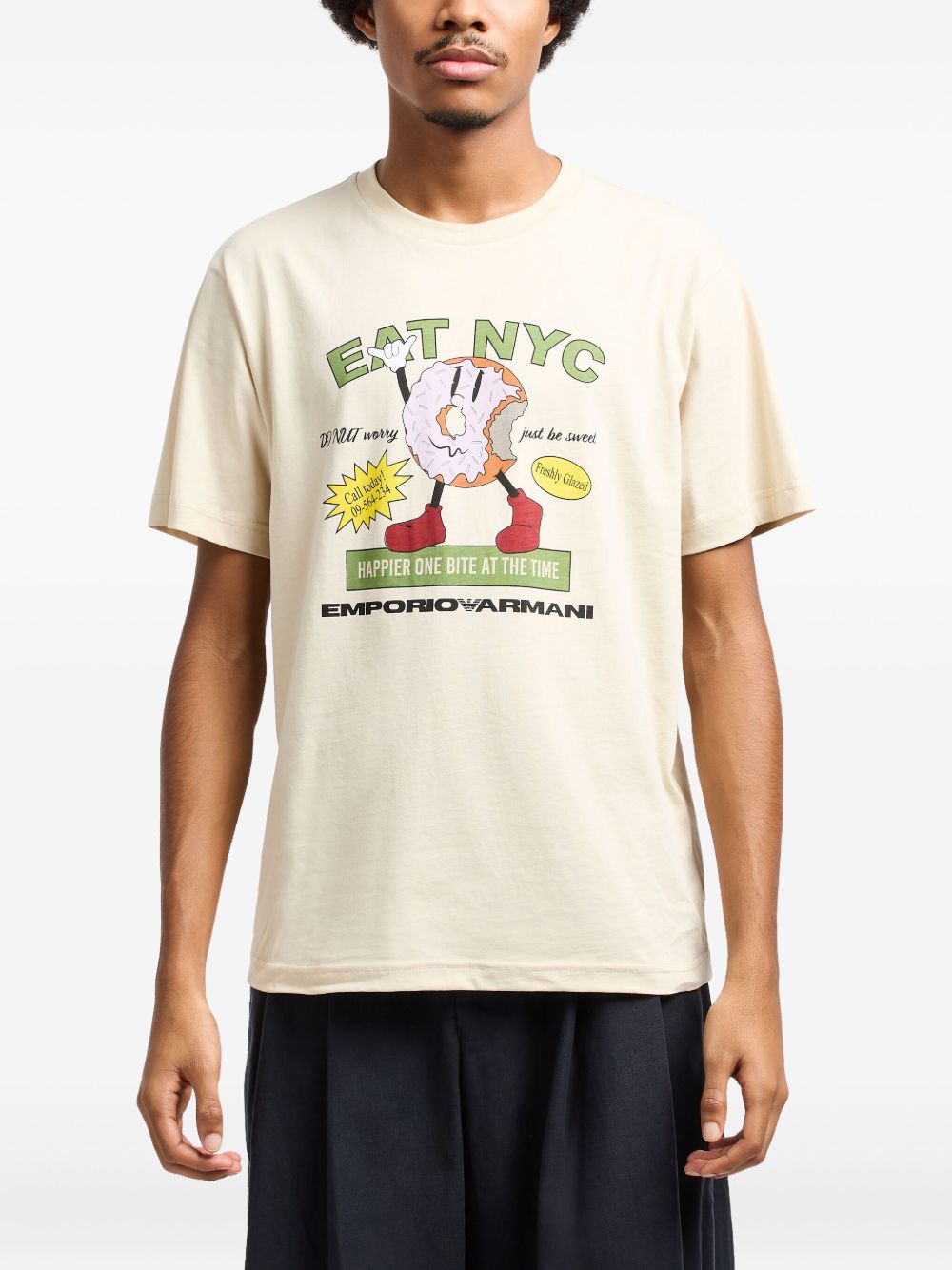 Emporio Armani T-shirts and Polos Beige Emporio Armani