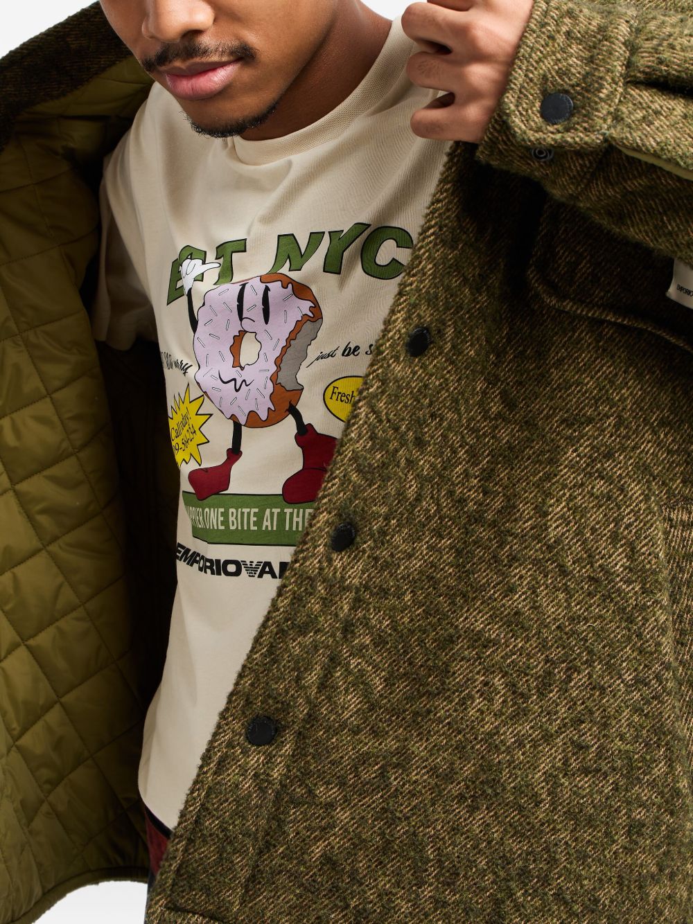 Emporio Armani T-shirts and Polos Beige Emporio Armani