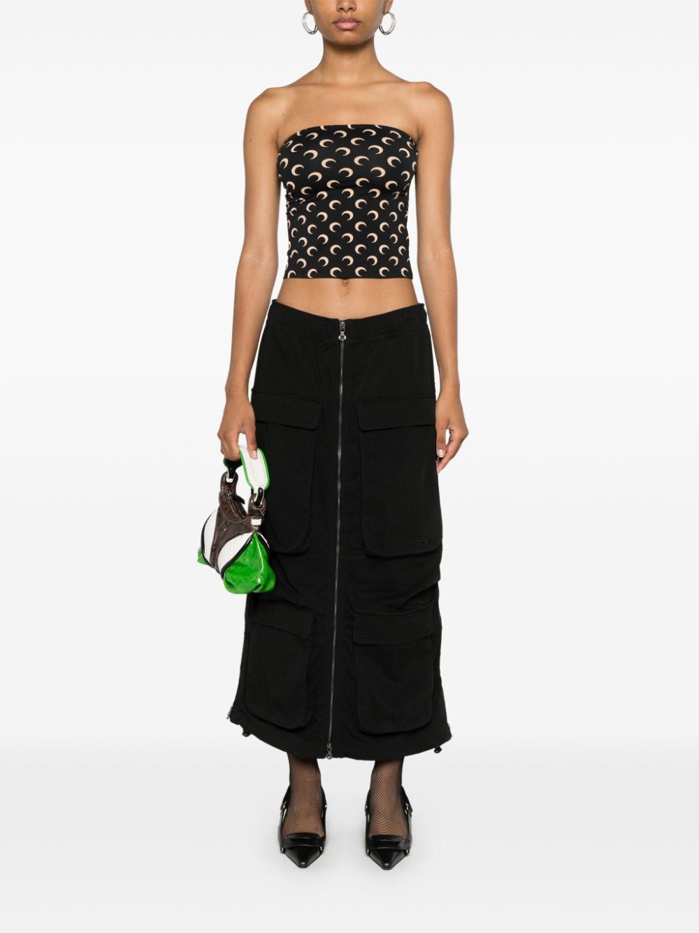 MARINE SERRE Top Black Marine Serre