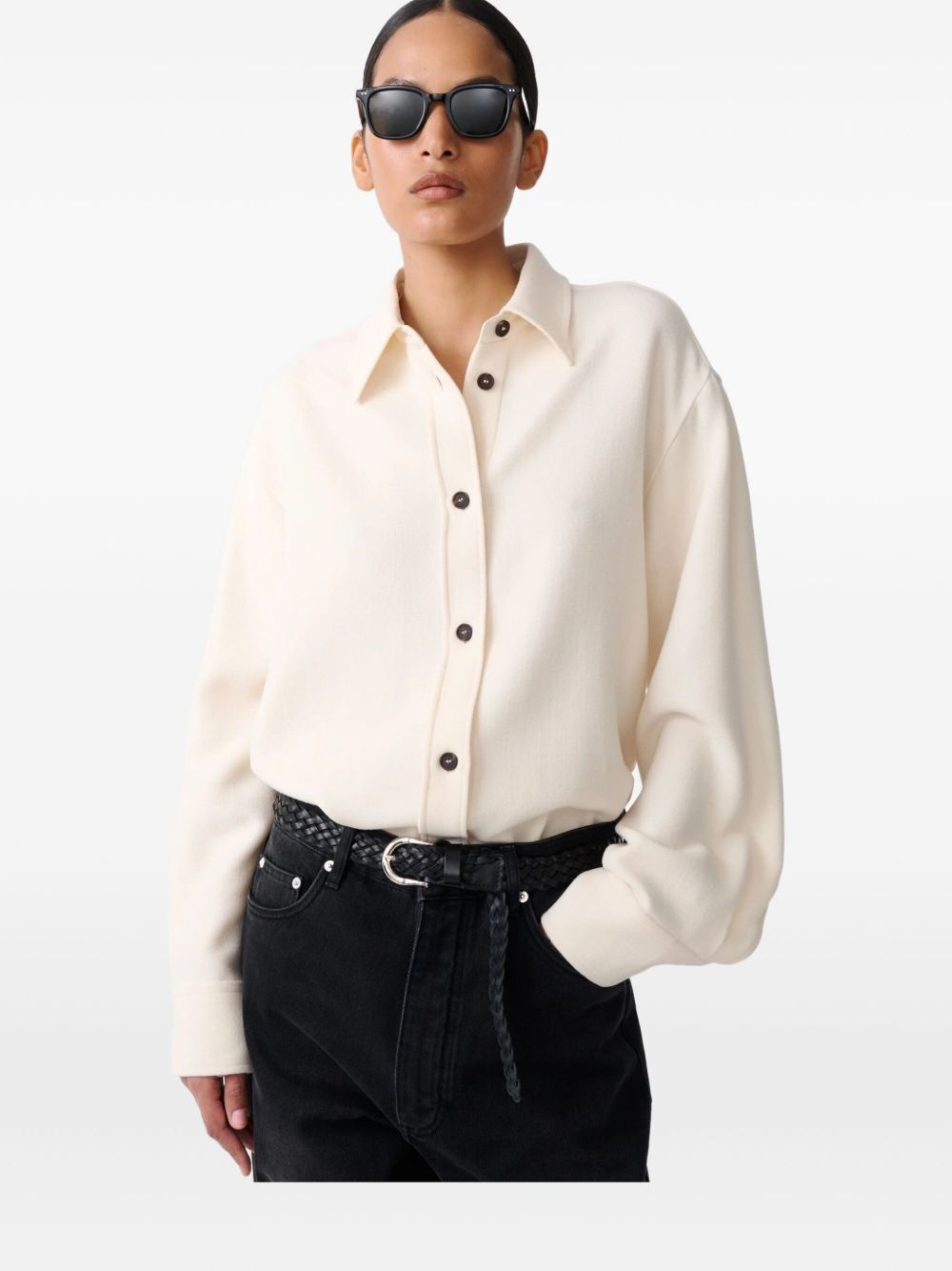 STUDIO NICHOLSON Shirts White Studio Nicholson 