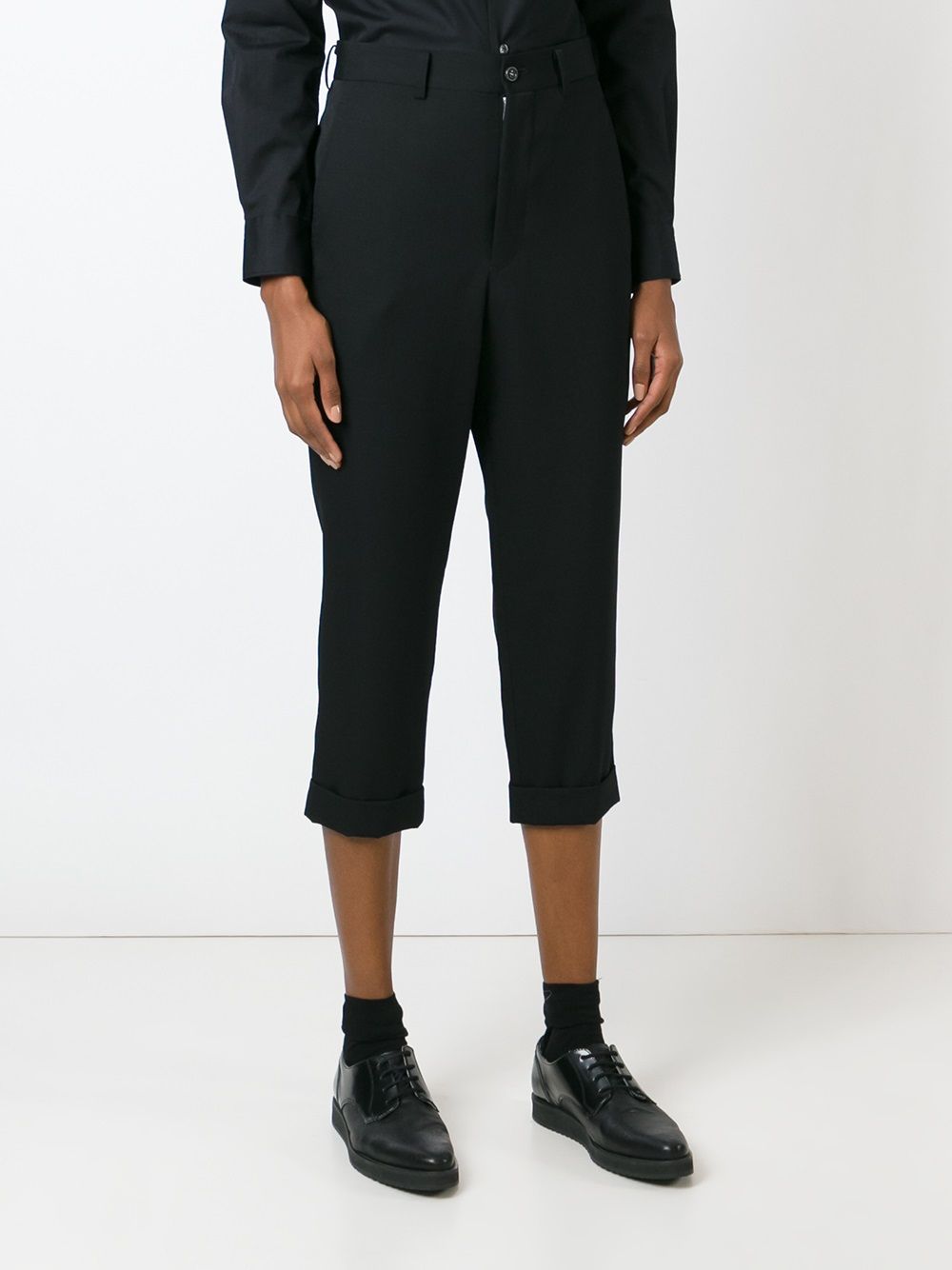 Comme Comme Trousers Black Comme Comme