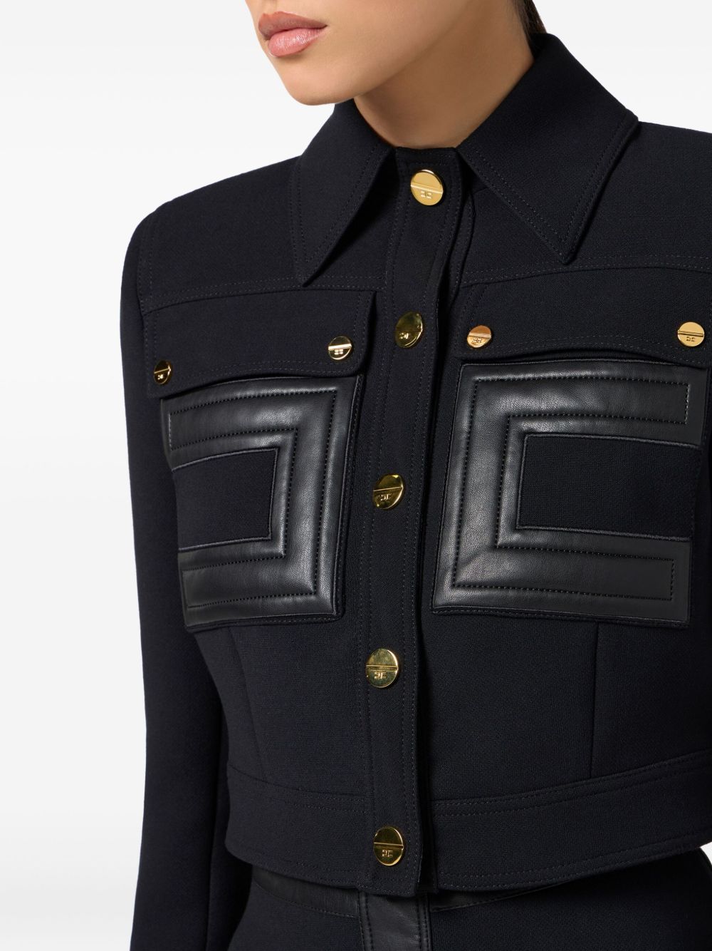 Elisabetta Franchi Jackets Black Elisabetta Franchi
