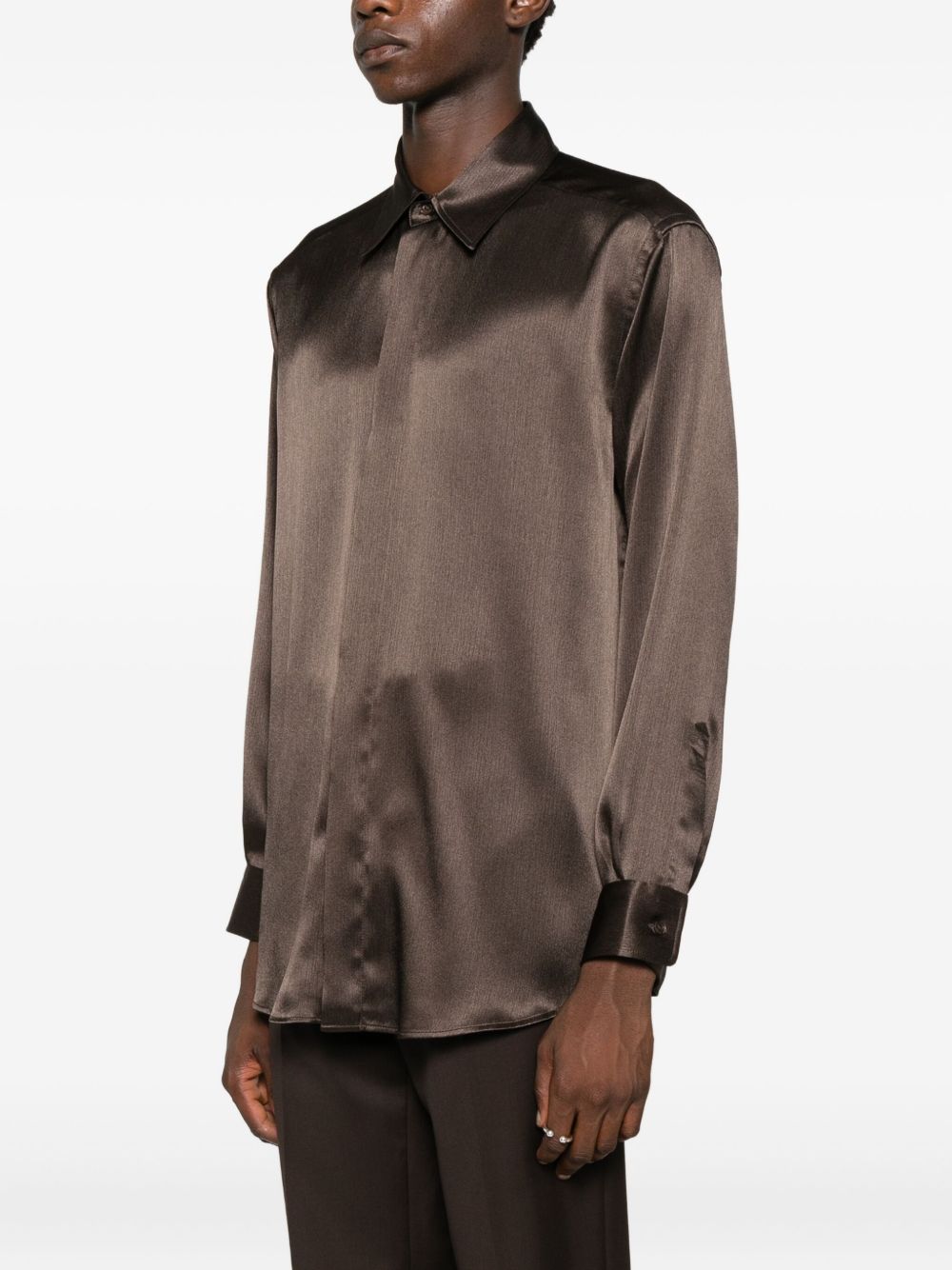 Emporio Armani Shirts Brown Emporio Armani 