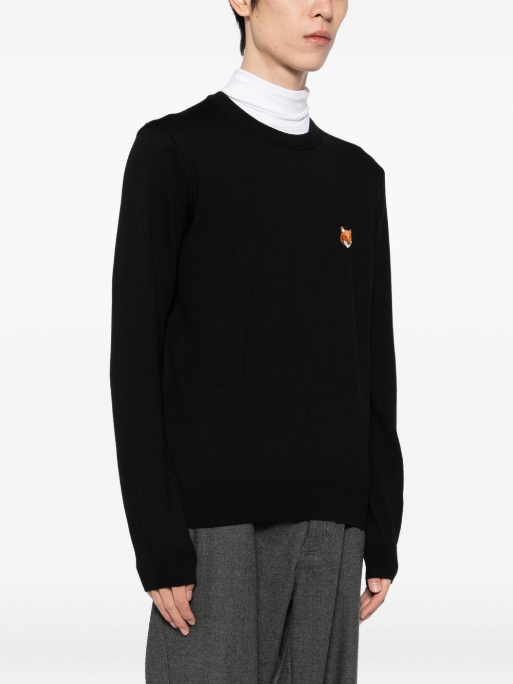 Maison Kitsuné Bold fox head patch sweater Maison Kitsuné 