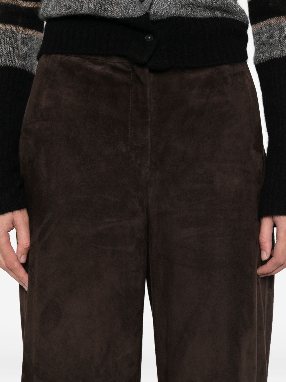 Via Masini 80 Trousers Brown Via Masini 80 